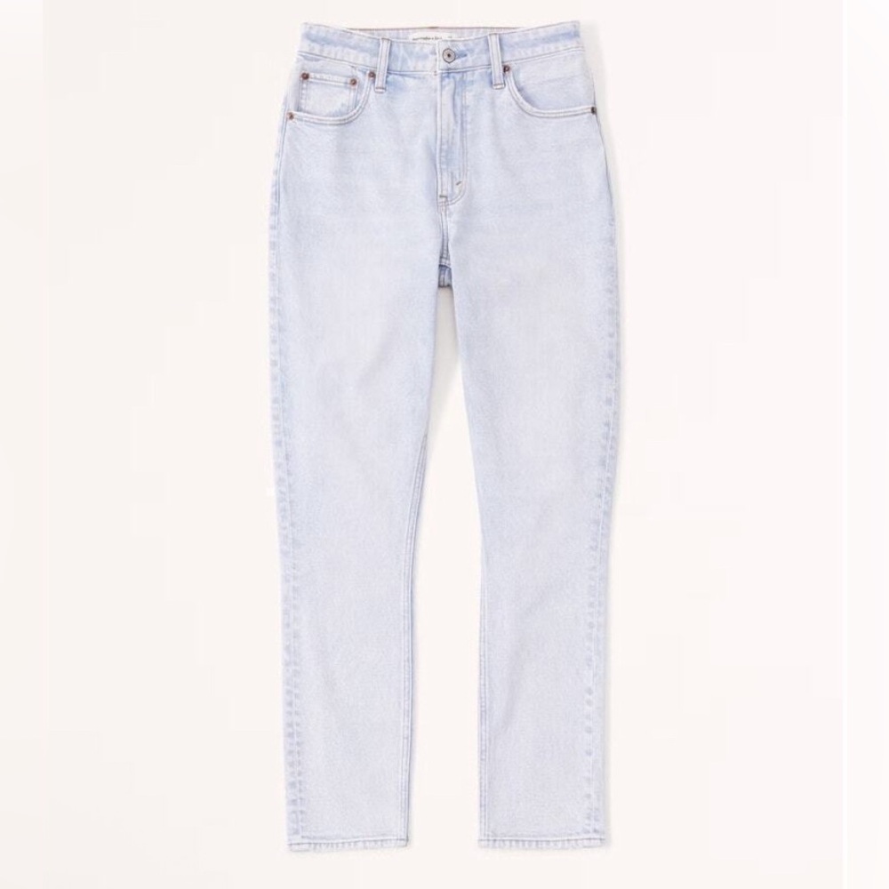 Abercrombie & Fitch The Skinny High Rise Curve Love Jeans Size 27 4 Light Wash - Picture 2 of 16